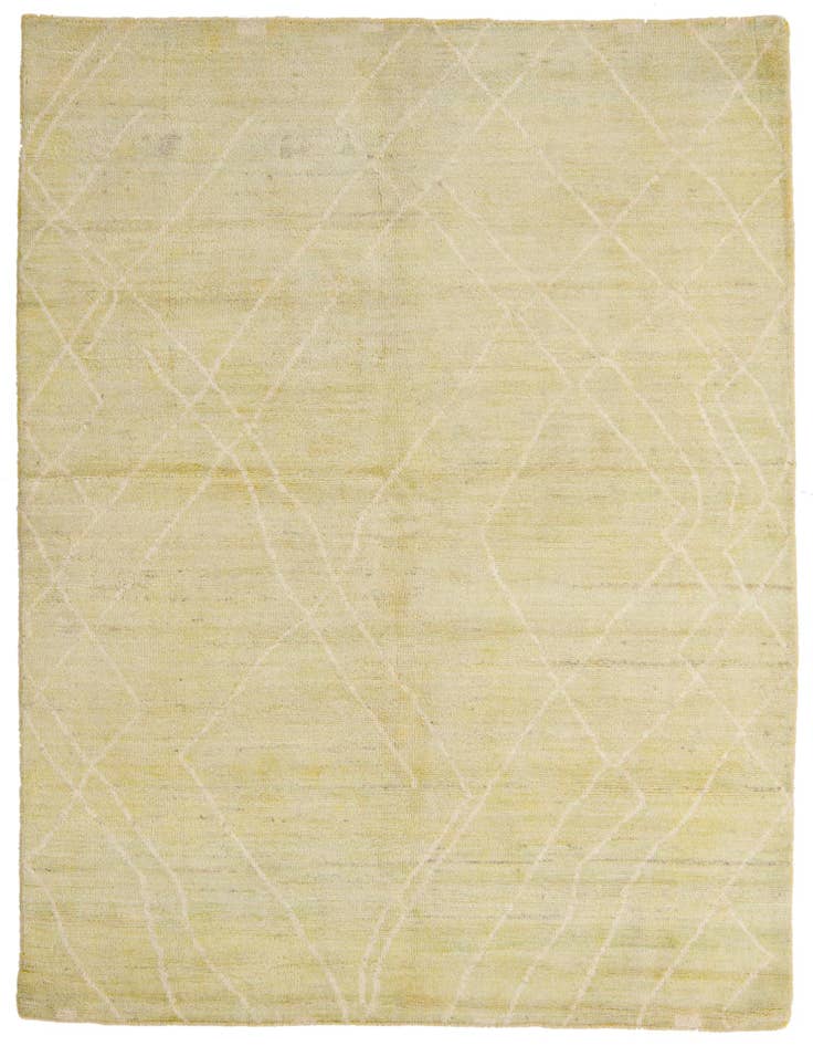 Detail image of 5' 8 x 7' 10 Hand Knotted Moroccan Wool Rug