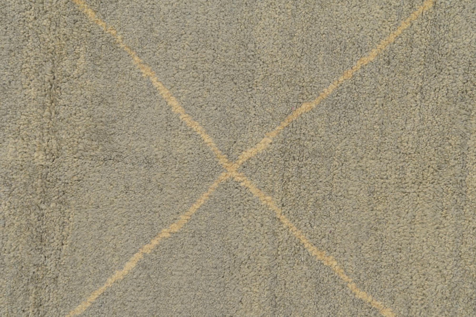 4' 5 x 6' 6 Hand Knotted Moroccan Wool Rug