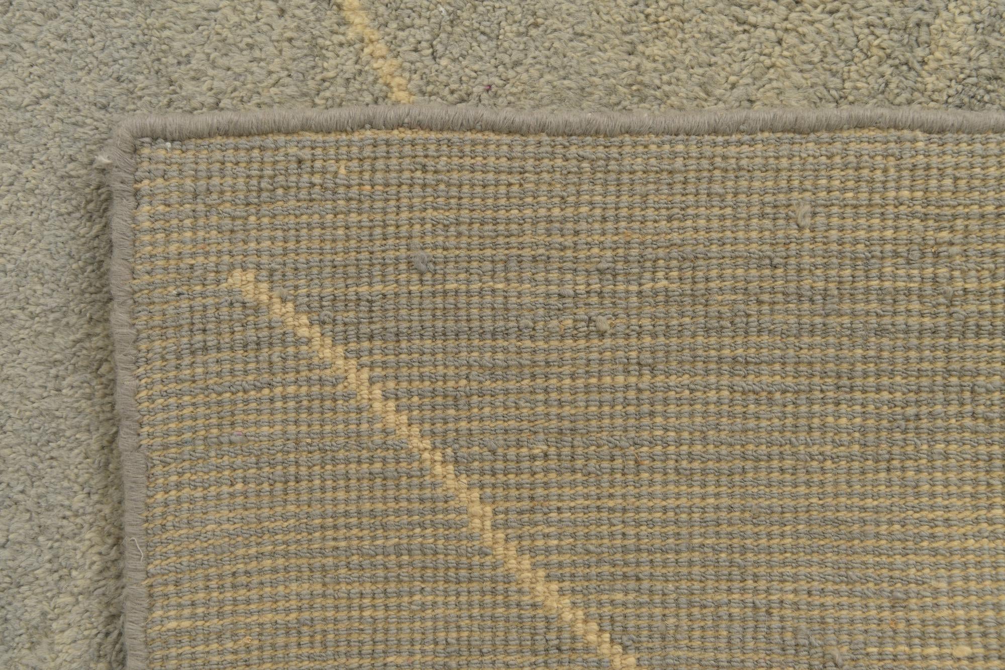 4' 5 x 6' 6 Hand Knotted Moroccan Wool Rug