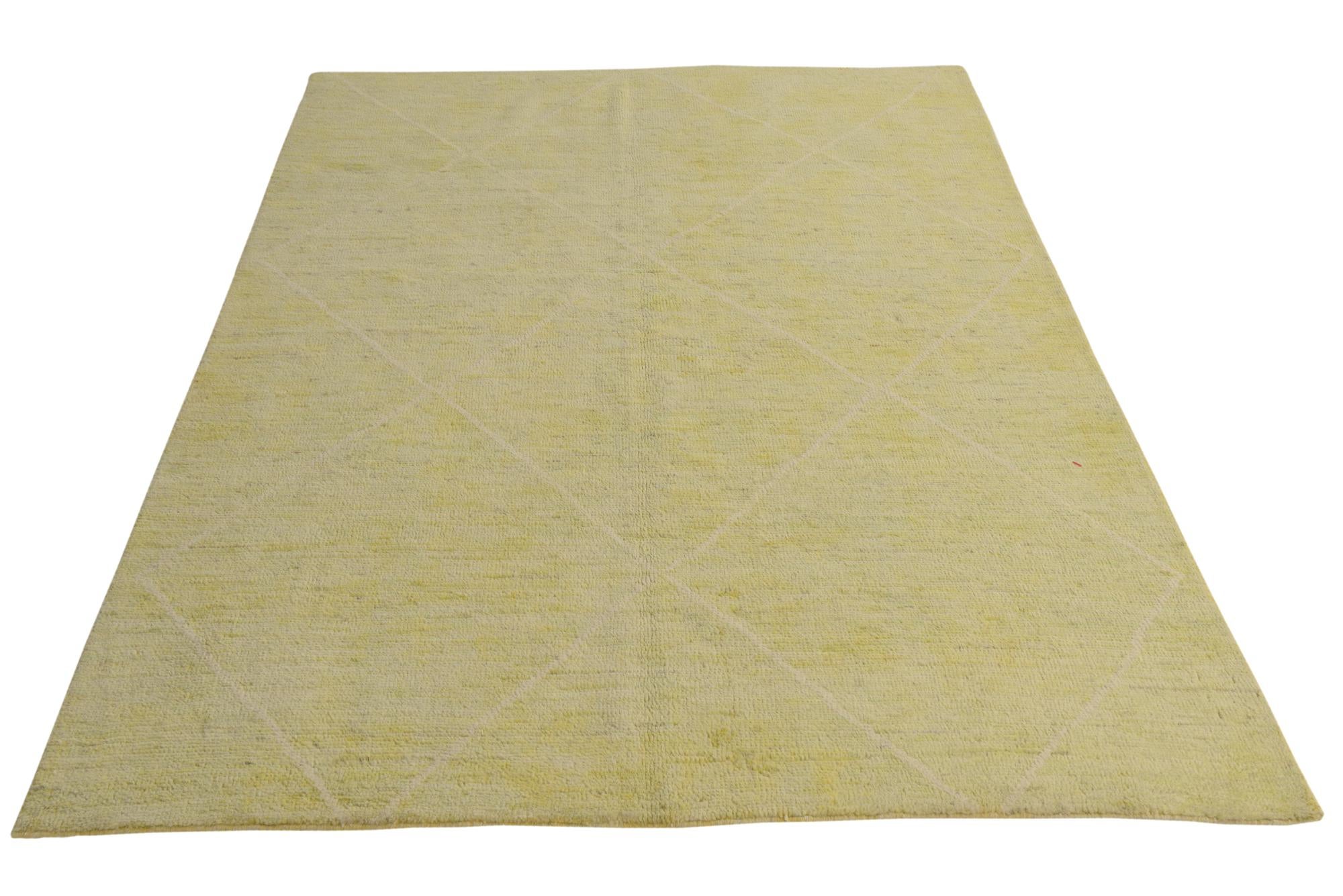 5' 8 x 7' 8 Hand Knotted Moroccan Wool Rug
