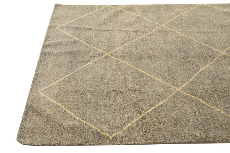 Detail image of 4' 6 x 6' 10 Hand Knotted Moroccan Wool Rug