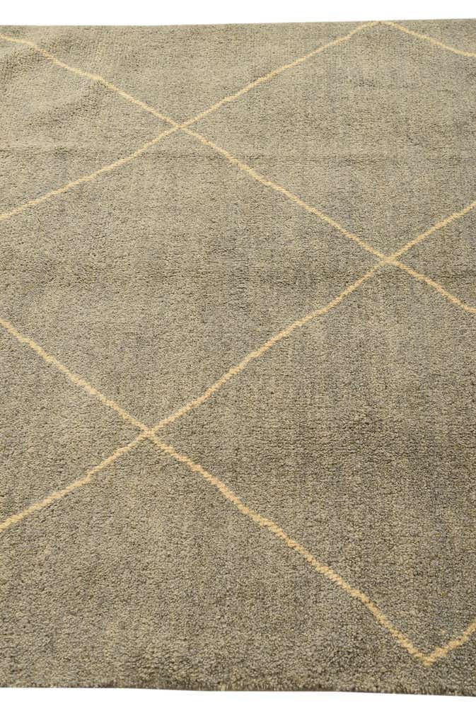 4' 6 x 6' 10 Hand Knotted Moroccan Wool Rug