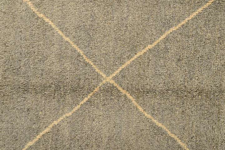 4' 6 x 6' 10 Hand Knotted Moroccan Wool Rug