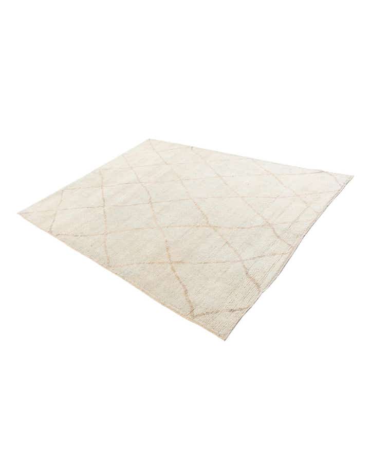 6' 5 x 8' 7 Hand Knotted Moroccan Wool Rug