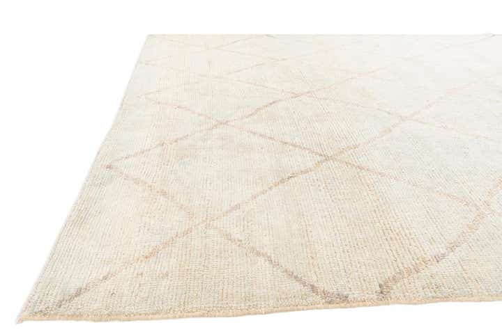 6' 5 x 8' 7 Hand Knotted Moroccan Wool Rug