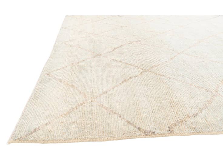 Detail image of 6' 5 x 8' 7 Hand Knotted Moroccan Wool Rug