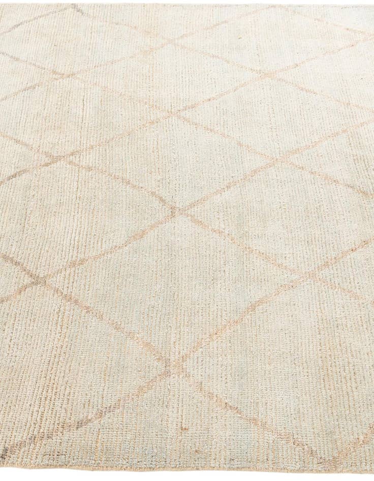 Detail image of 6' 5 x 8' 7  Hand Knotted Moroccan Wool Rug