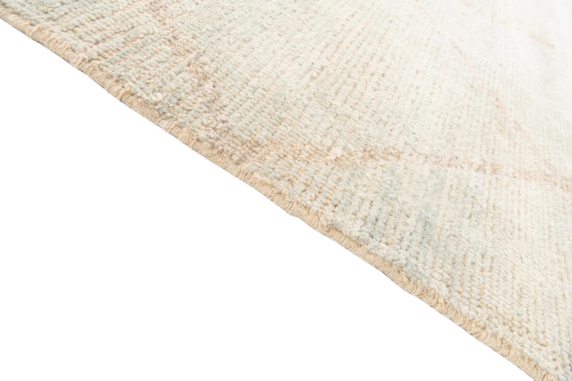 6' 5 x 8' 7 Hand Knotted Moroccan Wool Rug