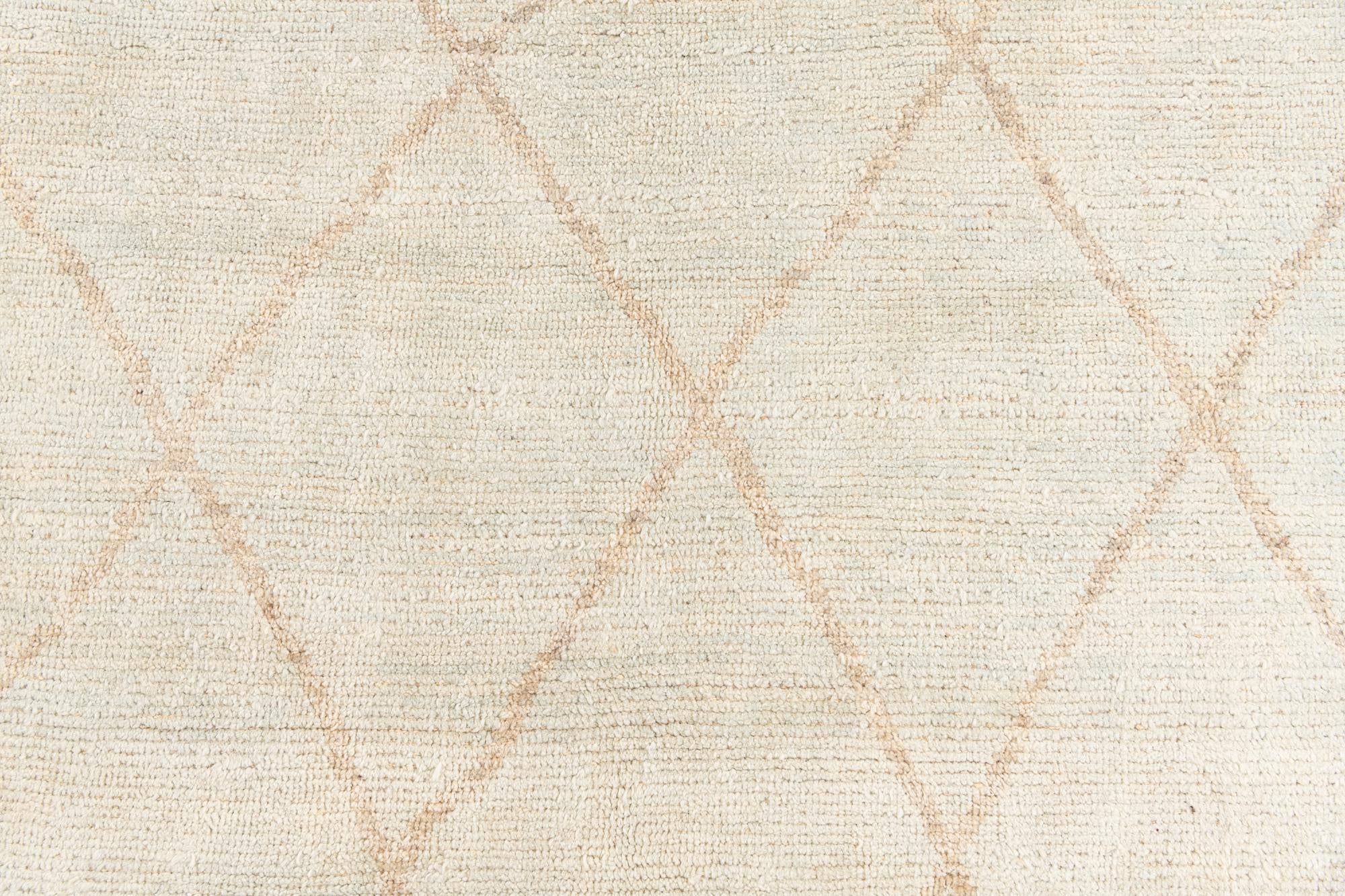 6' 5 x 8' 7 Hand Knotted Moroccan Wool Rug