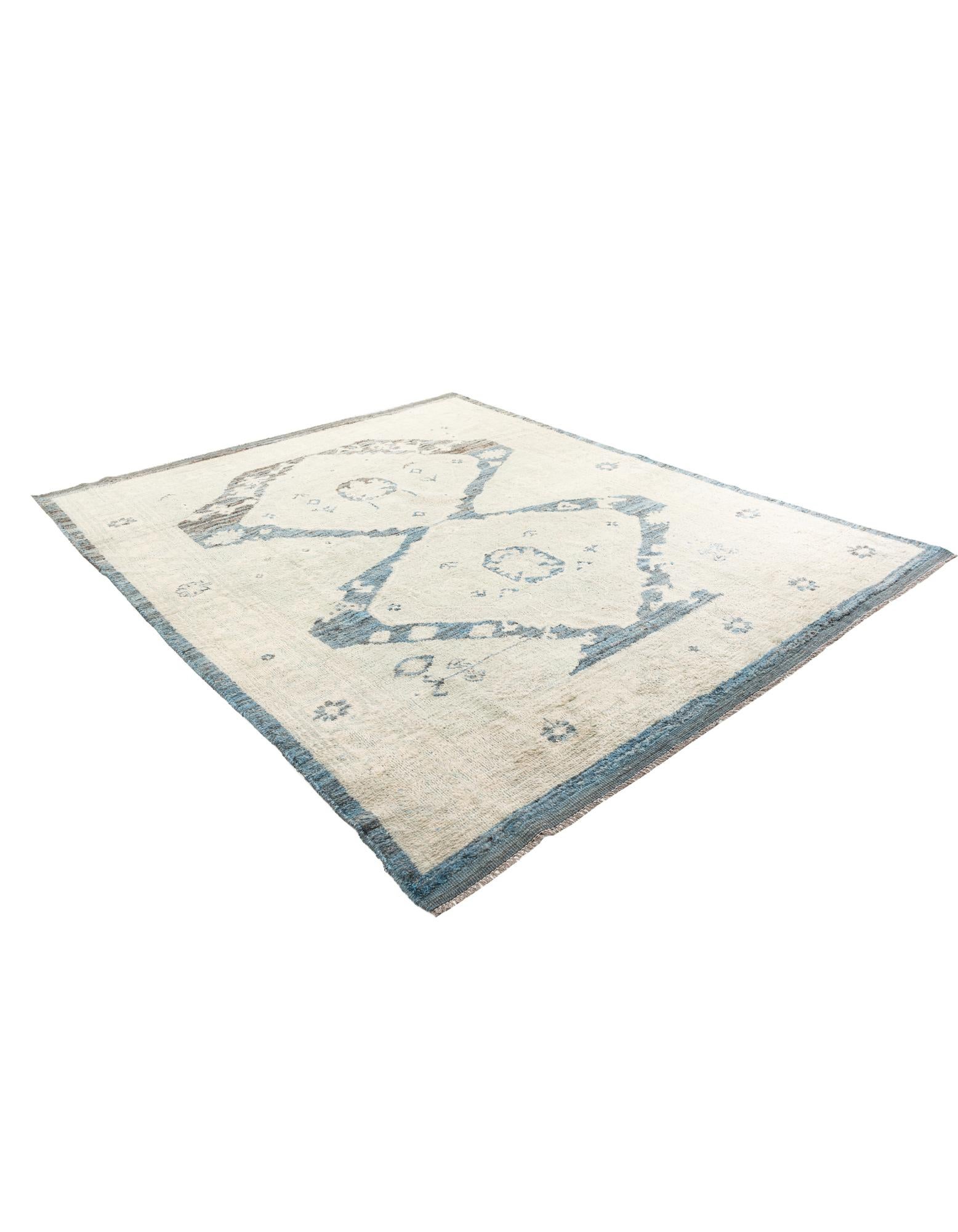 8' x 9' 10 Hand Knotted Moroccan Wool Rug