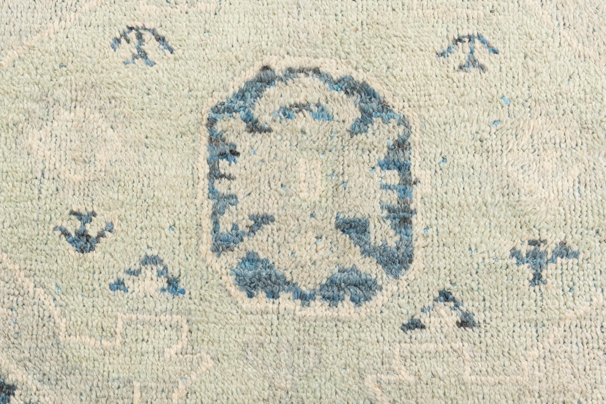 8' x 9' 10 Hand Knotted Moroccan Wool Rug
