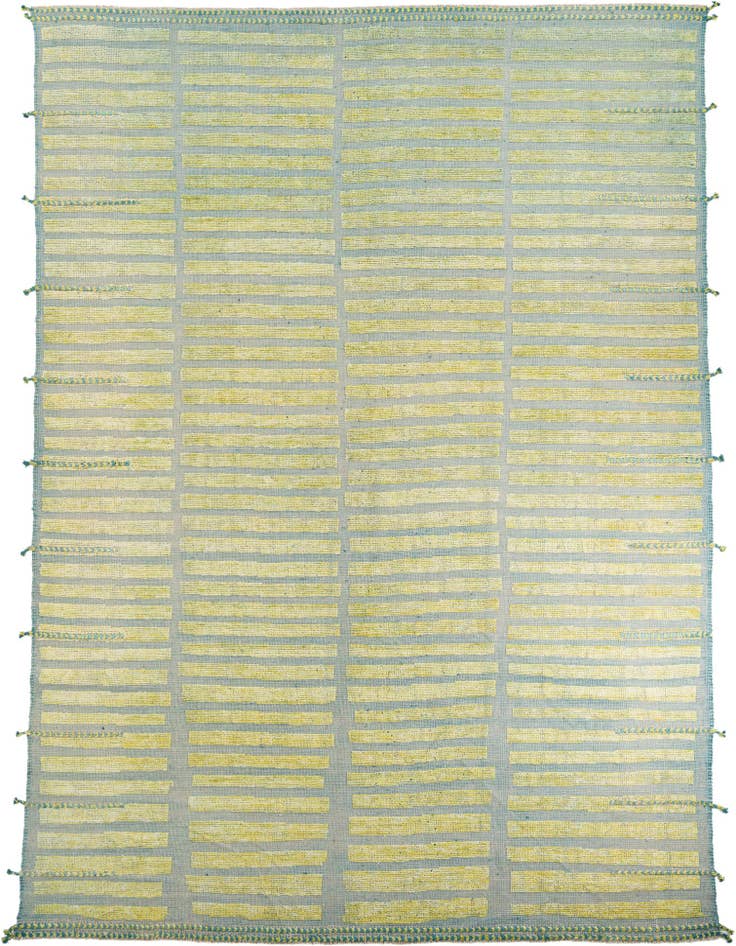 Detail image of 10' x 14' 2 Hand Knotted Moroccan Wool Rug
