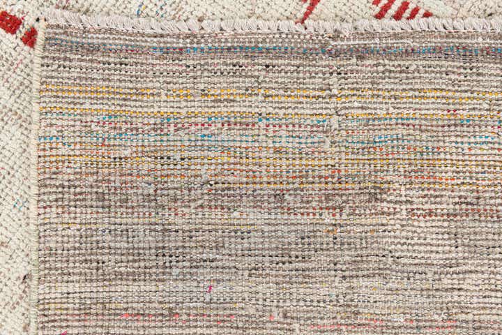 8' x 10' 5 Hand Knotted Moroccan Wool Rug