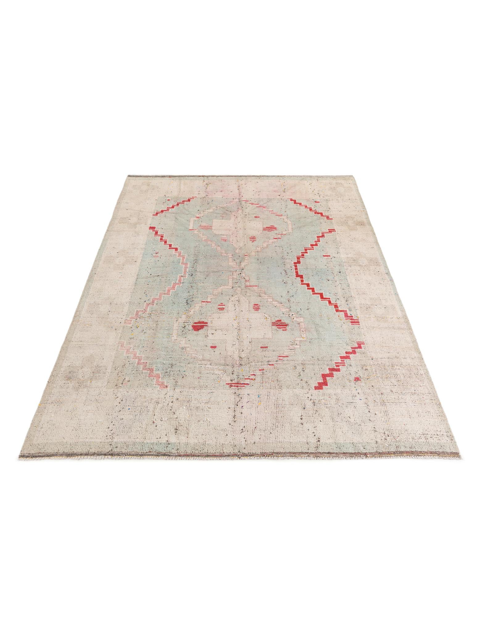 7' 9 x 10' 5 Hand Knotted Moroccan Wool Rug