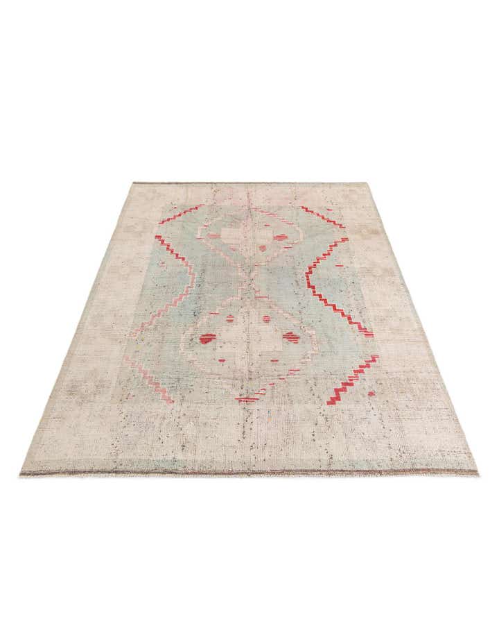 7' 9 x 10' 5 Hand Knotted Moroccan Wool Rug