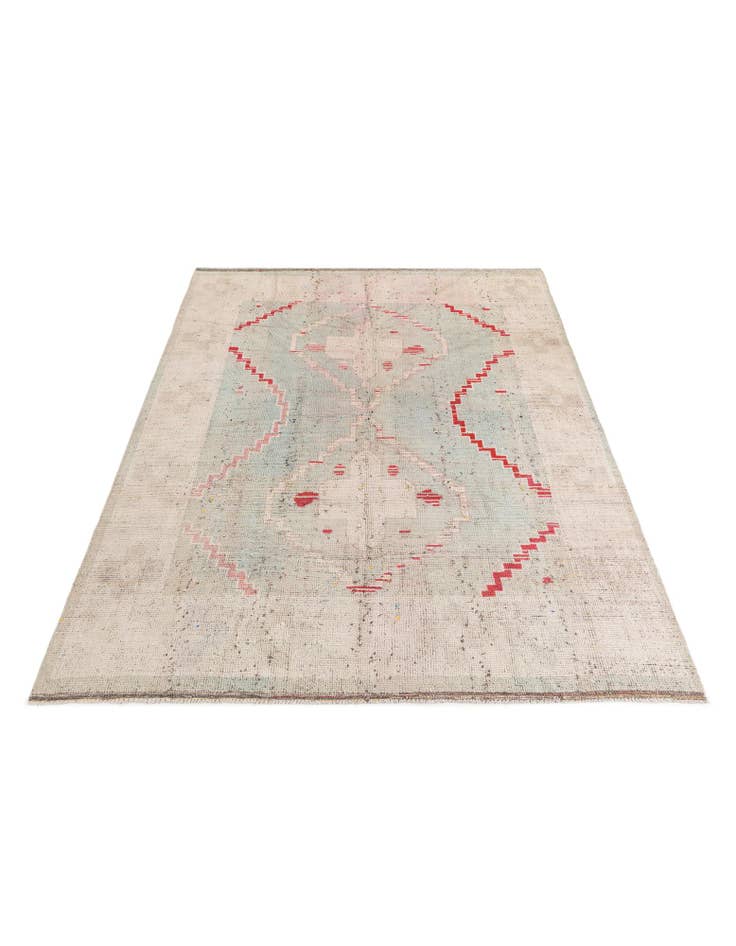 Detail image of 7' 9 x 10' 5 Hand Knotted Moroccan Wool Rug
