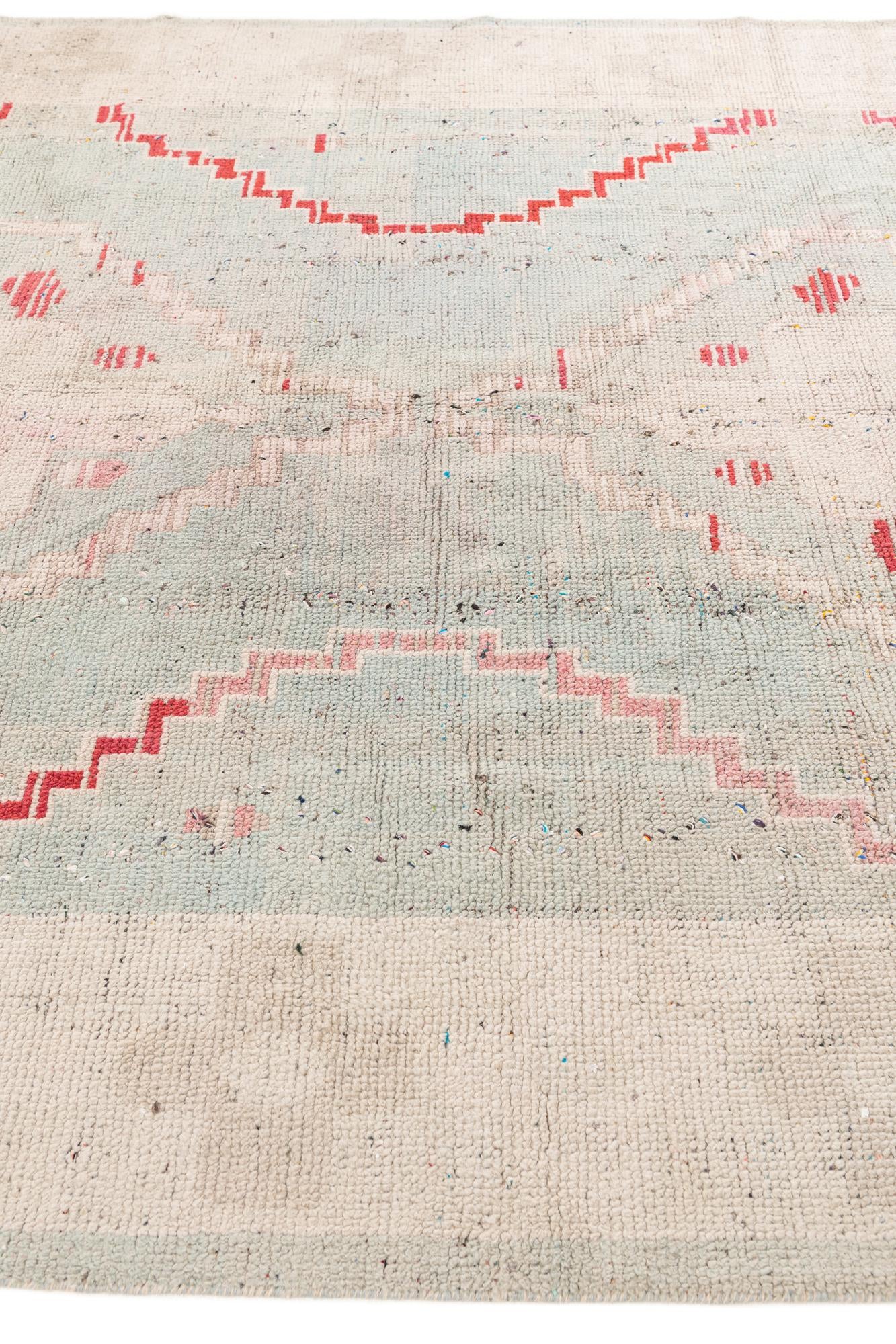 7' 9 x 10' 5 Hand Knotted Moroccan Wool Rug