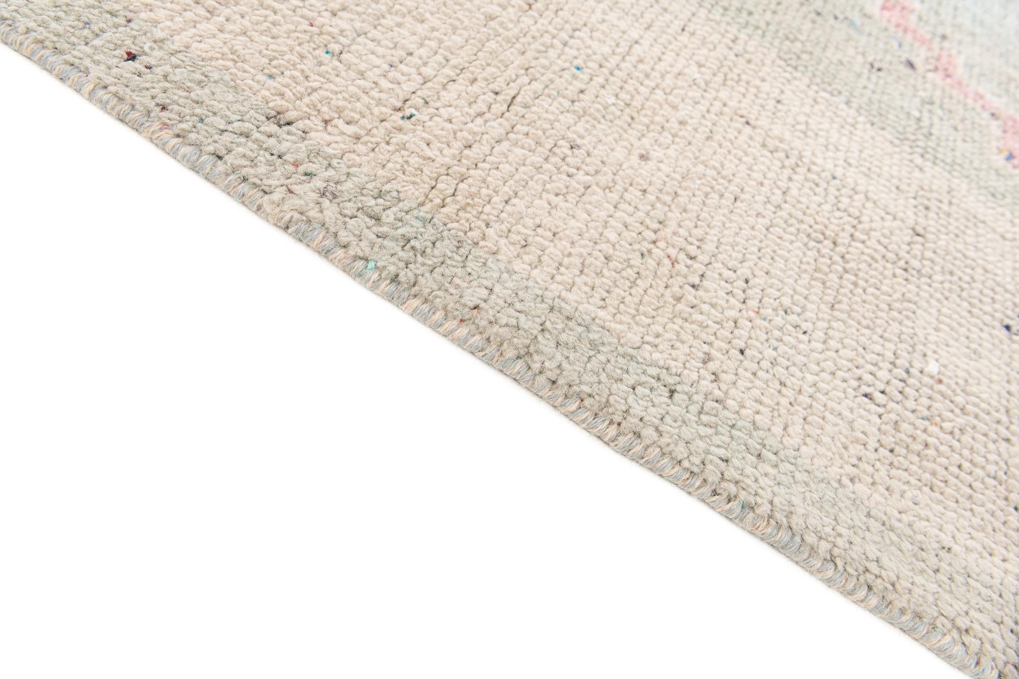 7' 9 x 10' 5 Hand Knotted Moroccan Wool Rug