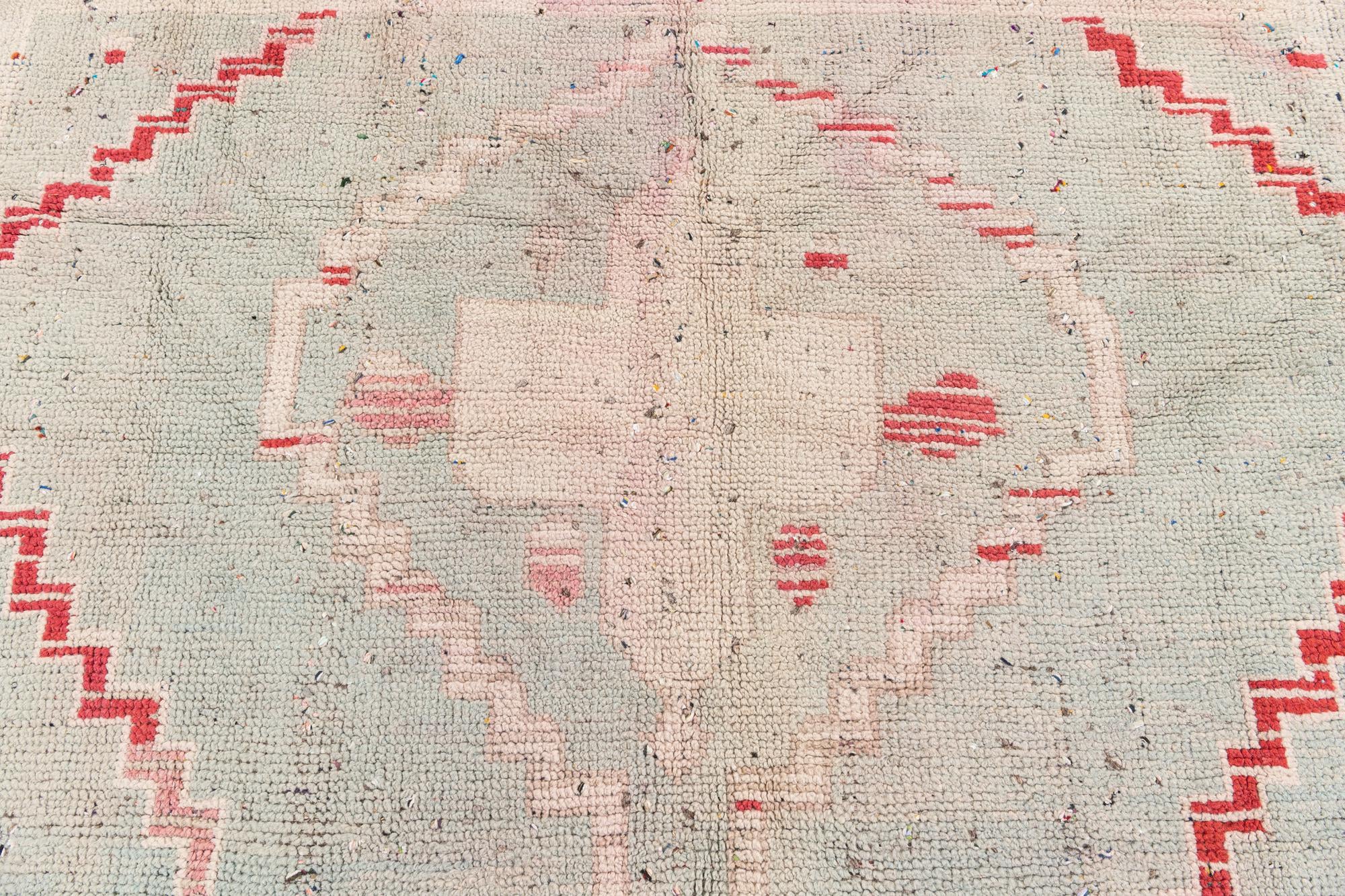7' 9 x 10' 5 Hand Knotted Moroccan Wool Rug