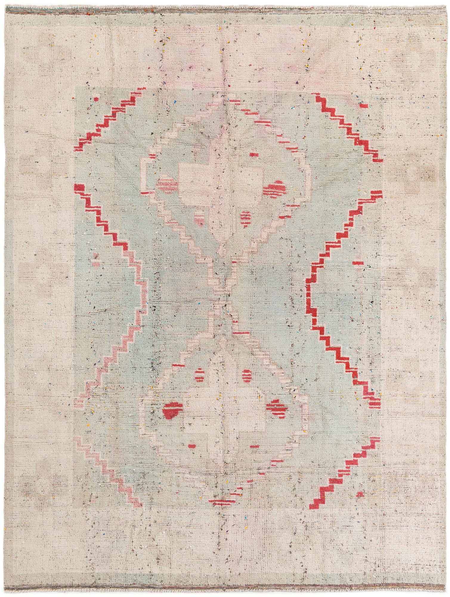 7' 9 x 10' 5 Hand Knotted Moroccan Wool Rug
