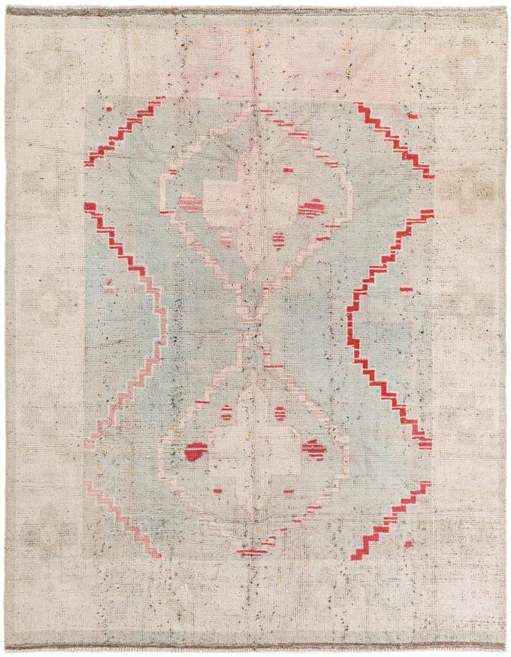 Detail image of 7' 9 x 10' 5 Hand Knotted Moroccan Wool Rug