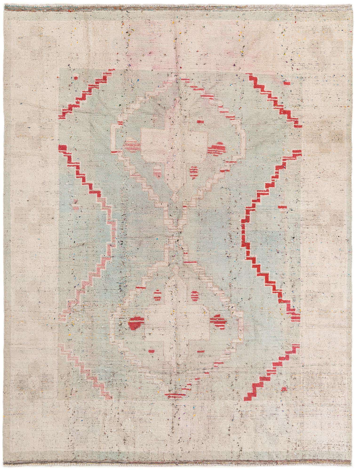 7' 9 x 10' 5 Hand Knotted Moroccan Wool Rug
