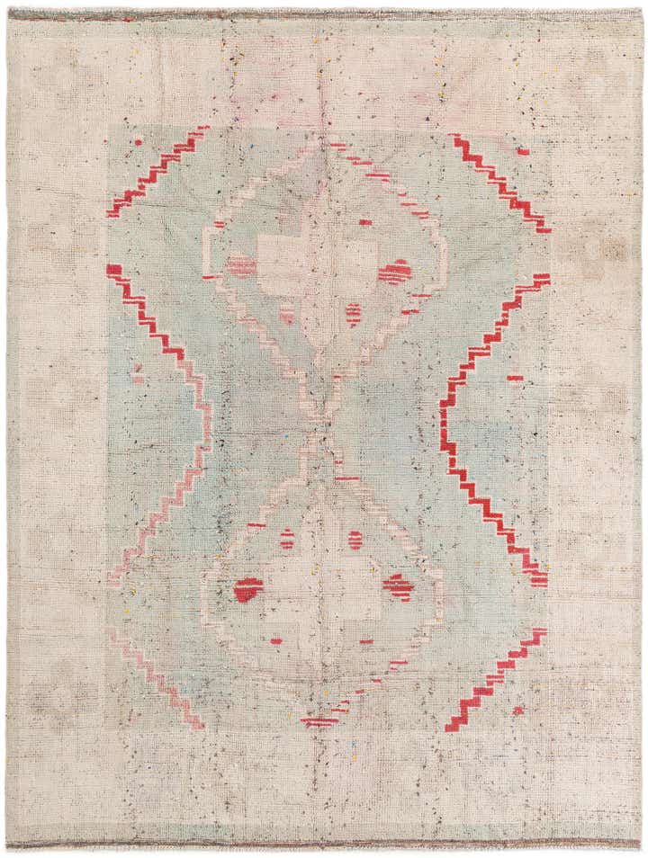 7' 9 x 10' 5 Hand Knotted Moroccan Wool Rug