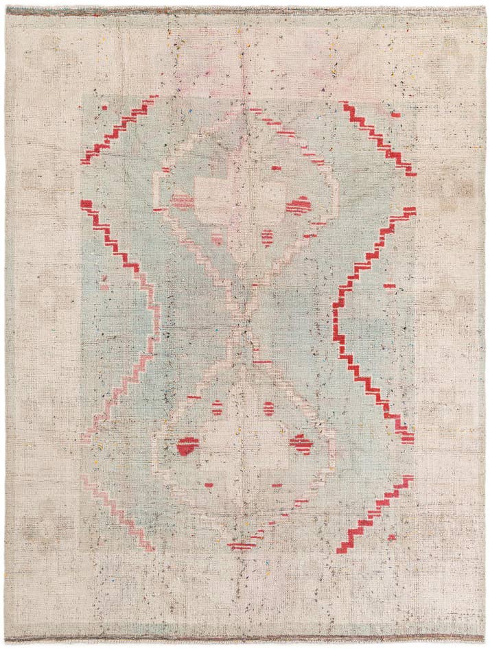 Detail image of 7' 9 x 10' 5 Hand Knotted Moroccan Wool Rug