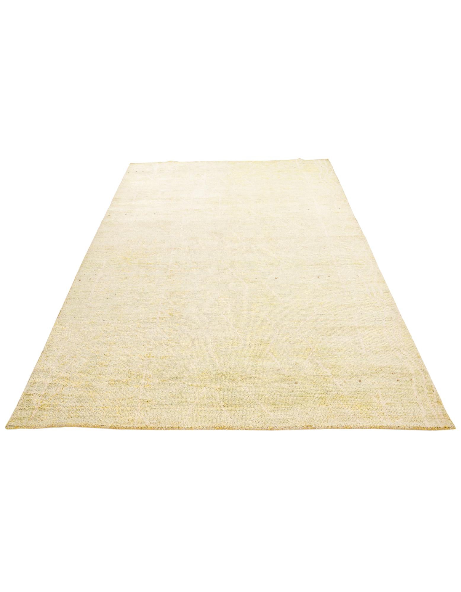 5' 8 x 8' 3 Hand Knotted Moroccan Wool Rug