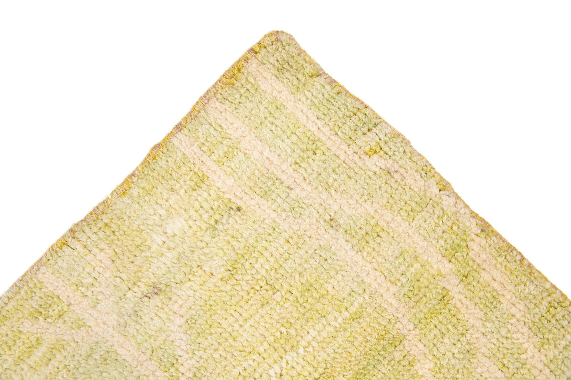 5' 8 x 8' 3 Hand Knotted Moroccan Wool Rug