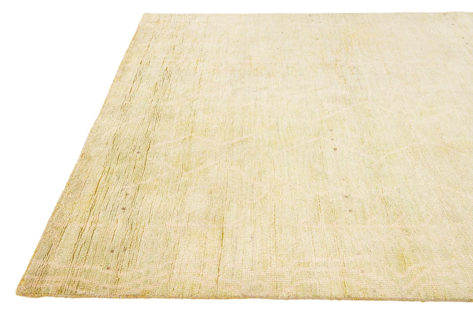 5' 8 x 8' 3 Hand Knotted Moroccan Wool Rug