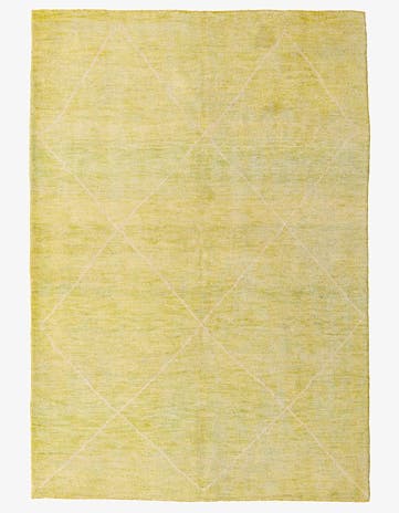 5' 6 x 8' 1 Hand Knotted Moroccan Wool Rug