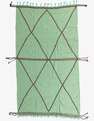 7' 5 x 12' 9 Hand Knotted Moroccan Wool Rug