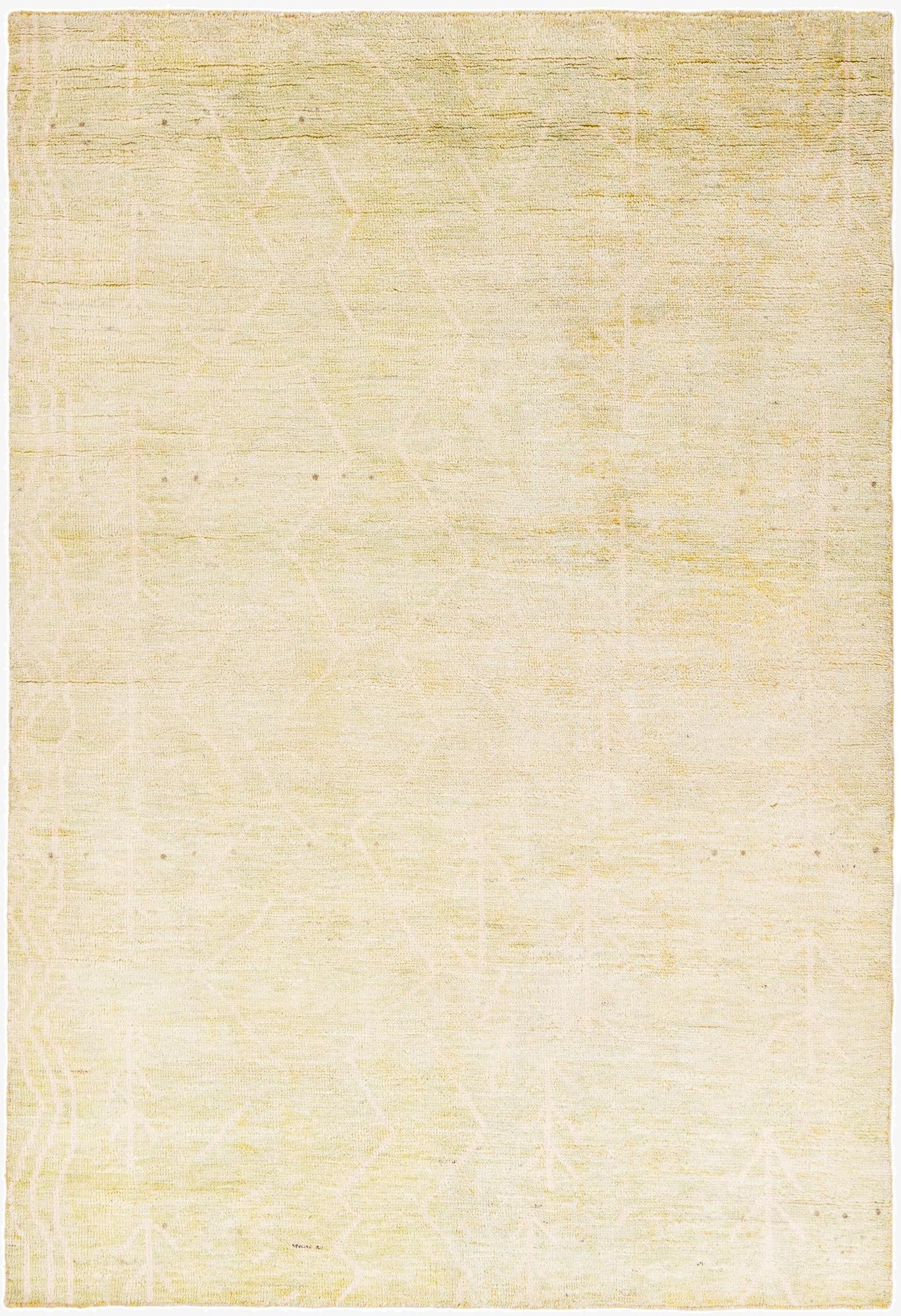 5' 8 x 8' 3  Hand Knotted Moroccan Wool Rug