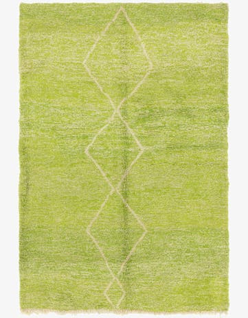 5' x 7' 9 Hand Knotted Moroccan Wool Rug