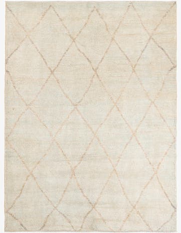 6' 5 x 8' 7 Hand Knotted Moroccan Wool Rug