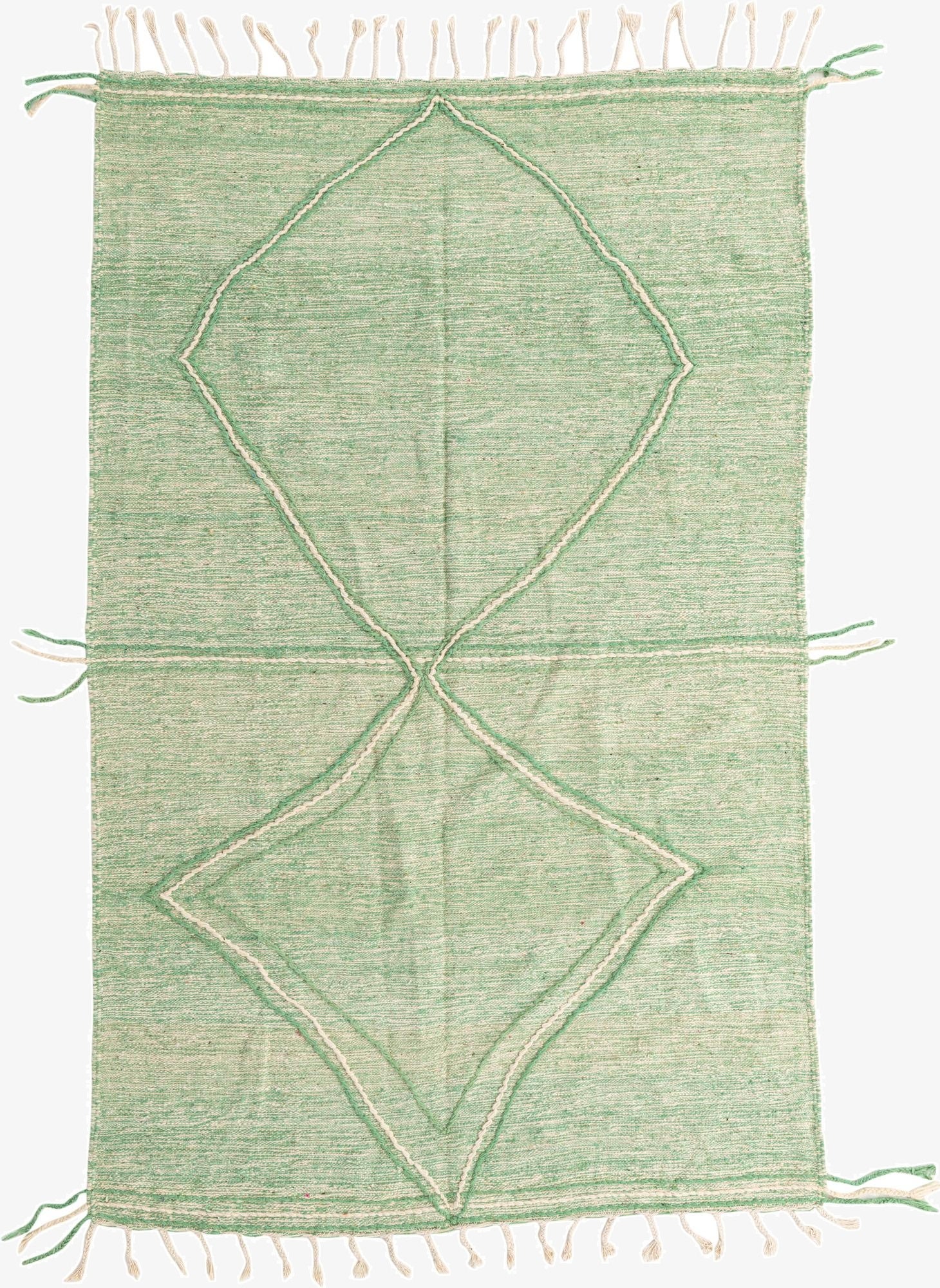 6' x 9' 7  Hand Knotted Moroccan Wool Rug