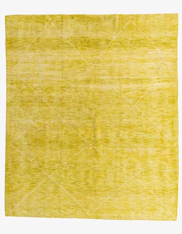 8' 4 x 9' 9 Hand Knotted Moroccan Wool Rug