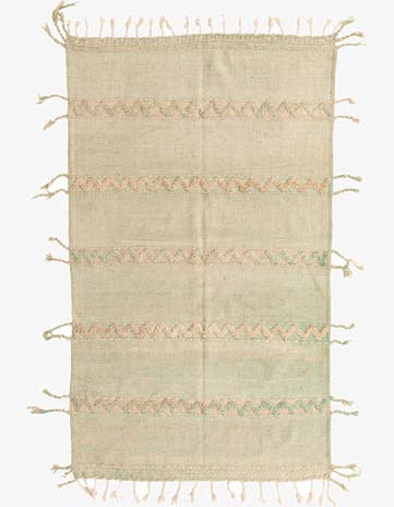 5' x 8' 4 Hand Knotted Moroccan Wool Rug