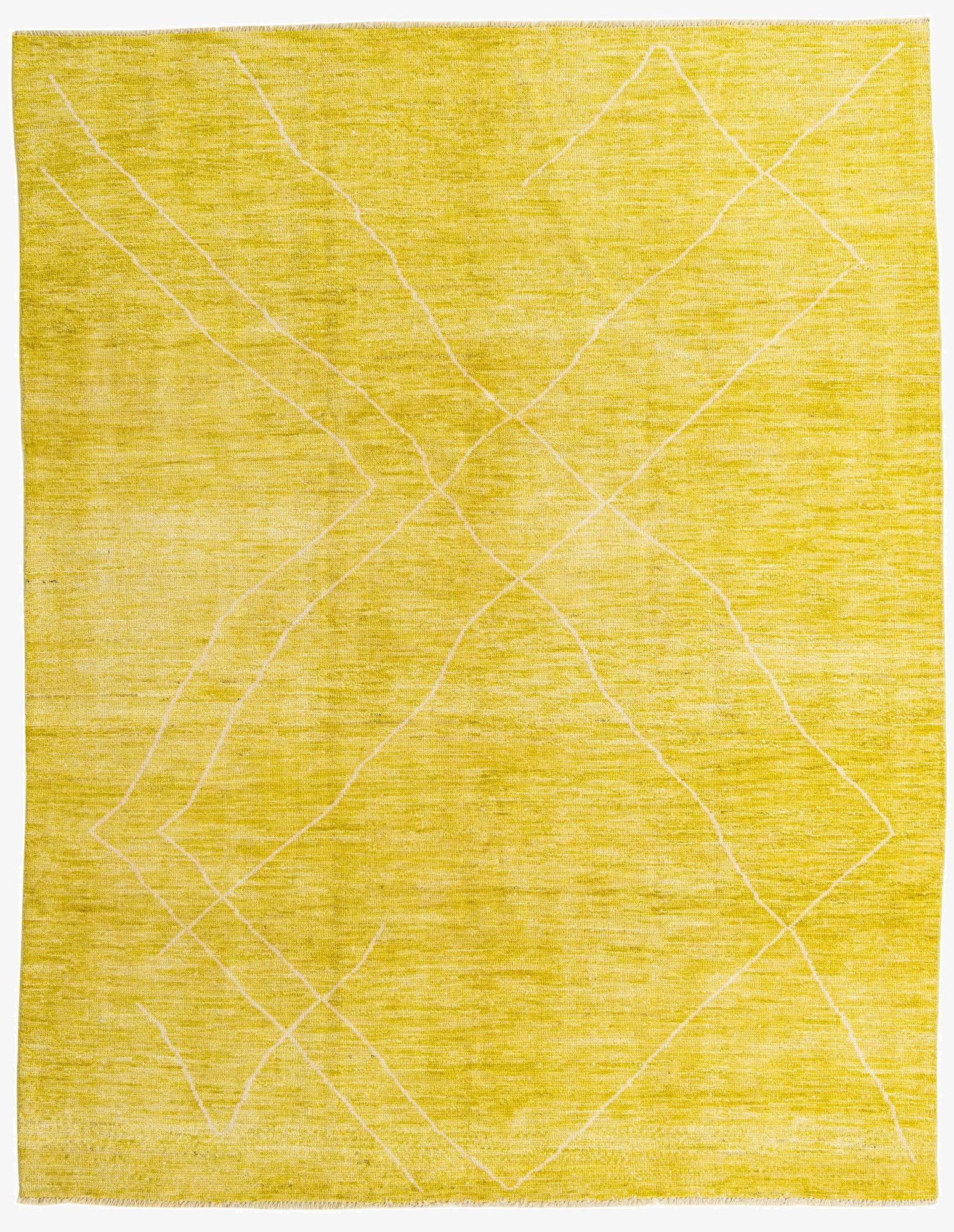 8' x 10' 2  Hand Knotted Moroccan Wool Rug