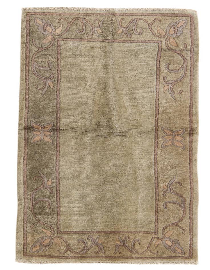 Detail image of 2' 7 x 4' 5 Hand Knotted Nepal Wool Rug