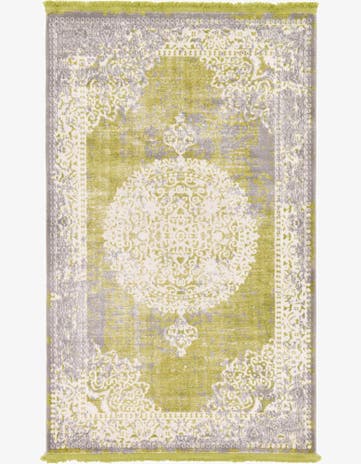 Light Green New Vintage Rug