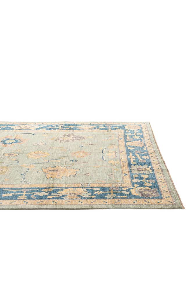 6' 6 x 9' 10 Hand Knotted Oushak Wool Rug