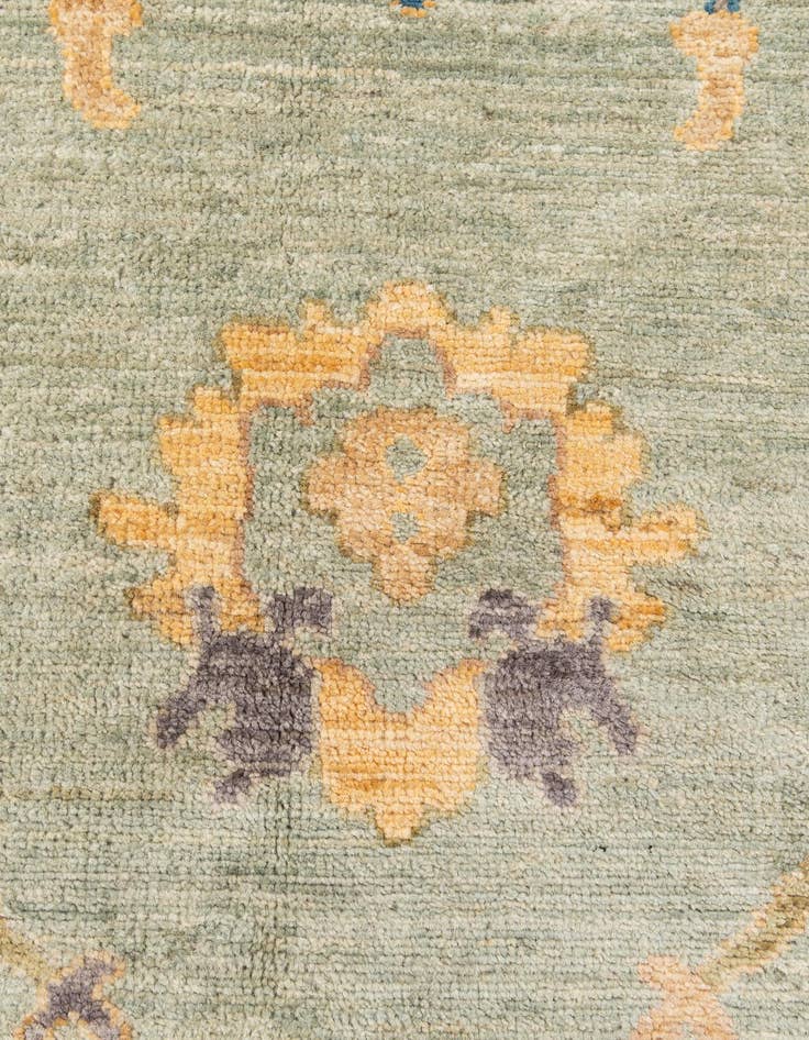 Detail image of 6' 6 x 9' 10  Hand Knotted Oushak Wool Rug