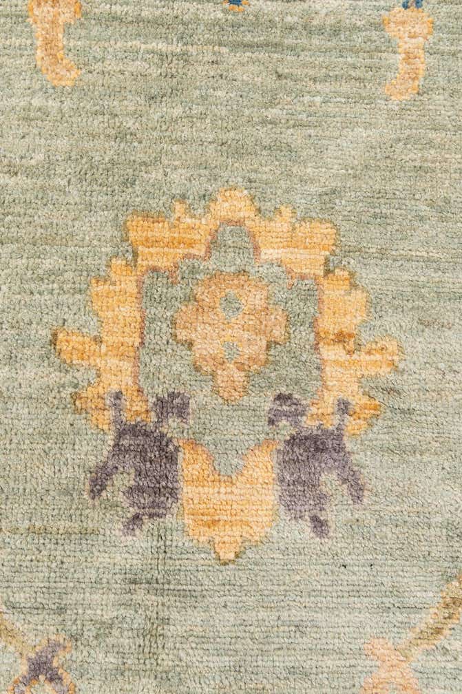 6' 6 x 9' 10 Hand Knotted Oushak Wool Rug