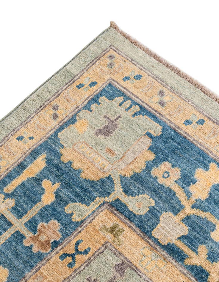 Detail image of 6' 6 x 9' 10  Hand Knotted Oushak Wool Rug