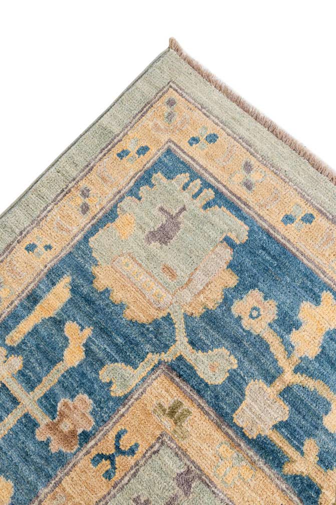 6' 6 x 9' 10 Hand Knotted Oushak Wool Rug