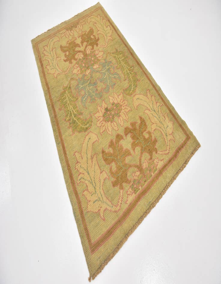 Detail image of 4' 5 x 7' 5  Hand Knotted Oushak Wool Rug