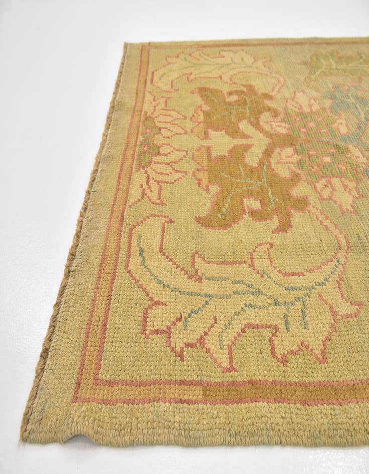 Detail image of 4' 5 x 7' 5  Hand Knotted Oushak Wool Rug