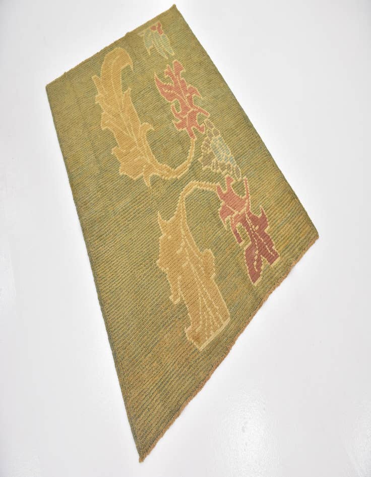 Detail image of 4' 2 x 5' 8  Hand Knotted Oushak Wool Rug